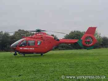 Air ambulance called to man after fall in  Malton