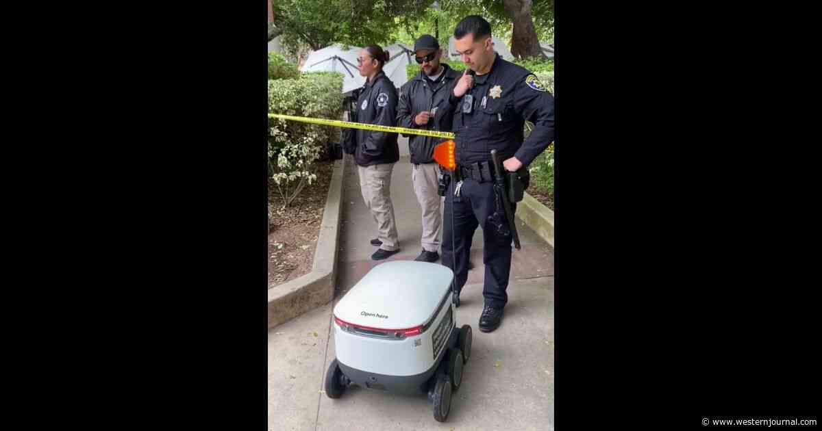 Cops at UCLA's Pro-Hamas Camp Immediately Ruin Students' Day After Spotting Robot on Special Mission