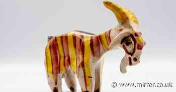 Pottery goat King Charles made as a student expected to reach £10k at auction