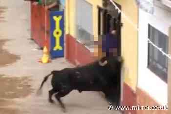 Man gored to death at Spanish bull running festival as he tried to hide in doorway