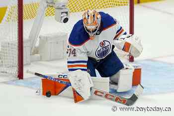 Goalie Stuart Skinner has gone from pulled to praised as Oilers seek 2-0 lead over Stars in West