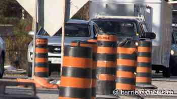 Week-long lane closures to cause traffic delays in Barrie's south end