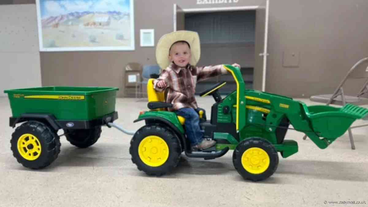 Levi Wright's mother says she's 'shattered' as she shares heartbreaking update about three year-old who was terribly-injured after driving his toy tractor into raging Utah river