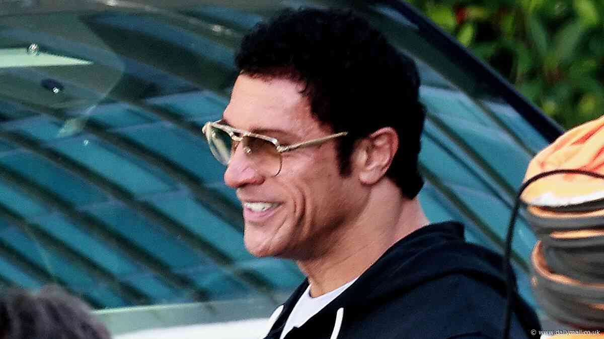 Dwayne Johnson is UNRECOGNIZABLE as he transforms into MMA fighter Mark Kerr with curly wig and facial prosthetics while filming biopic The Smashing Machine in Vancouver