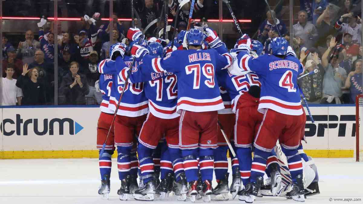 Rangers down Panthers in OT thriller to tie series