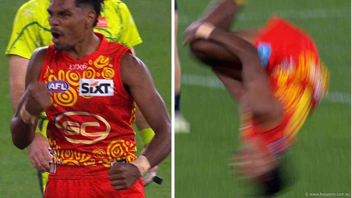 LIVE AFL: ‘Showtime’ Sun’s backflip celebration stuns as ‘one-man show’ fires in crucial Blues clash