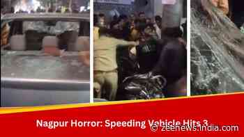 Speeding Car Hits Three Including Child In Nagpur; Liquor Bottles And Narcotic Substances Seized From Vehicle - VIDEO