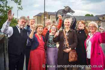 Pendle Witches dog sculpture unveiled in Clitheroe