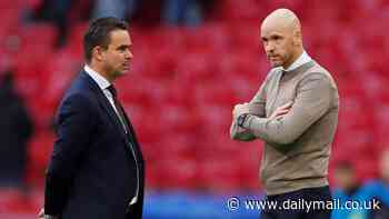Erik ten Hag DEFENDS disgraced Marc Overmars and calls former club Ajax 'stupid' for 'throwing him under the bus' - after director quit after sending inappropriate messages to female colleagues