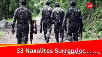 33 Naxalites Surrender Before Security Forces In Chhattisgarh