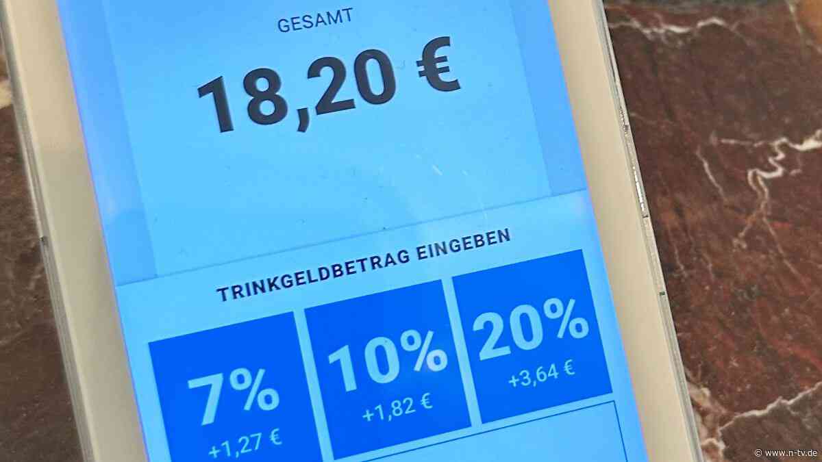 "Tipflation" in Deutschland: So werden Sie zu höherem Trinkgeld genötigt