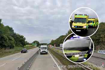 A12 between Colchester and Marks Try blocked due to crash