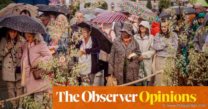 Chelsea flower show in torrential rain and plenty of Pimm’s — how very British | Rachel Cooke