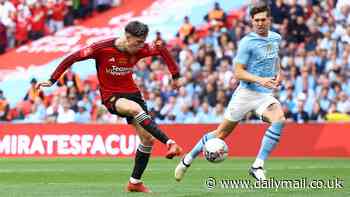 Alejandro Garnacho takes advantage of a rare Man City HOWLER to hand United a shock lead in FA Cup final