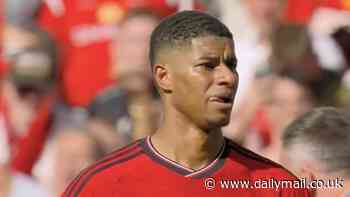 Emotional Marcus Rashford bursts into tears as Man United win the FA Cup with shock win over Man City as striker's tough season ends on high note after he missed Euro 2024 squad