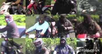 Police looking for 'dangerous' off-road bikers who rode through cemetery