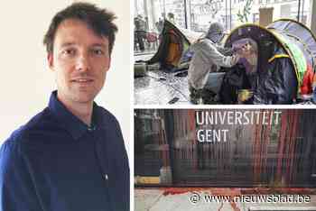 Deze Gentse prof blijft studentenbezetting steunen: “Geweld? Een collega verloor 11 familieleden op 14 dagen in Gaza. Dát is geweld”