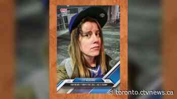 Custom baseball card released of Blue Jays fan struck in the face with foul ball