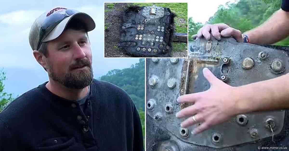 Man claims he's discovered creepy furry metal 'UFO' on remote trail