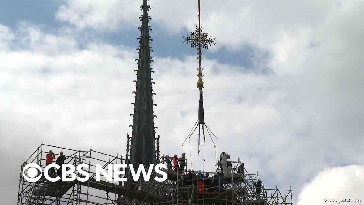 Normandy ironworks repairs famous roof cross damaged in Notre Dame fire