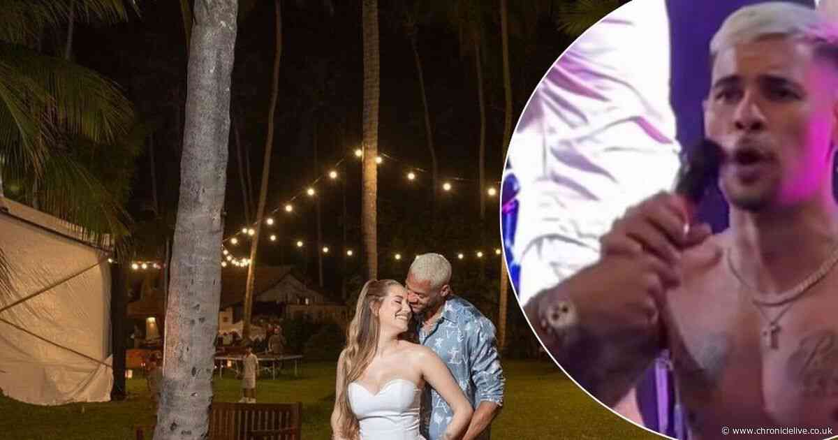 Inside Newcastle star Joelinton's wedding - stunning venue, late night party and Bruno singing