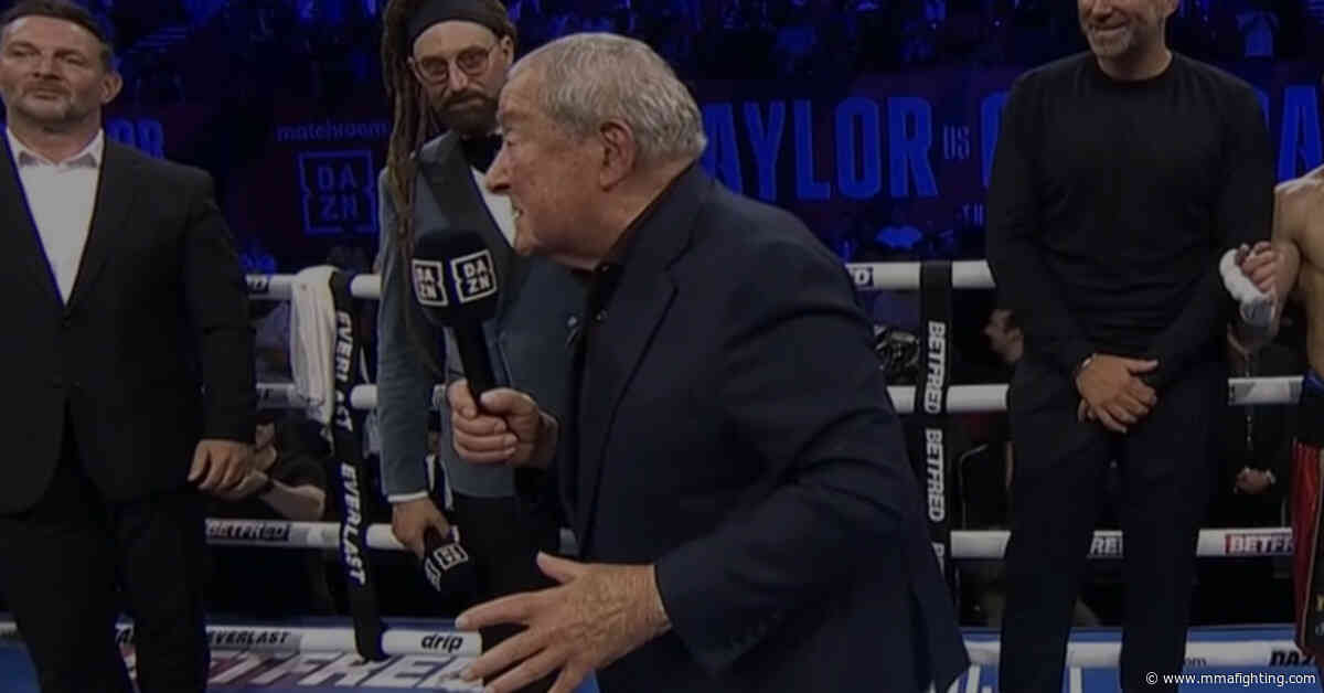 Video: Bob Arum erupts after Jack Catterall beats Josh Taylor in rematch: ‘Those scorecards were a disgrace’