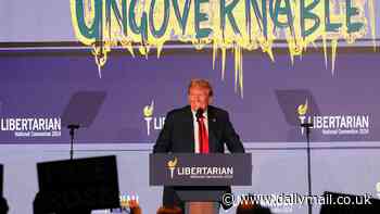 Trump is BOOED and screamed at through Libertarian National Convention speech - especially when he begged for votes