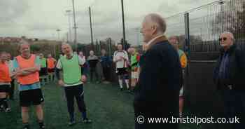 The moment Sir Geoff Hurst joined Bristol City's walking football team