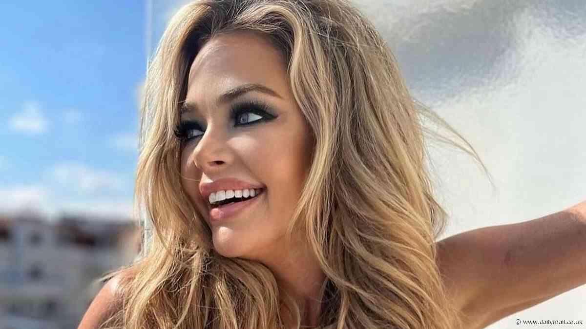 Denise Richards dons sexy white bustier as she returns to 'sunkist' blonde for the summer: 'I think it's time'