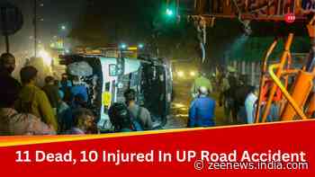 Uttar Pradesh: Bus Carrying Devotees Stops At Dhaba For Dinner; Dumper Truck Overturns On It Killing 11 In Shahjahanpur