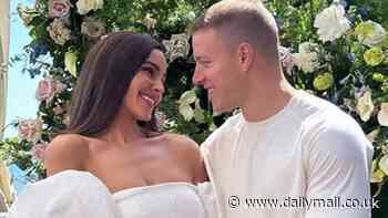 Olivia Culpo shares romantic kiss with NFL fiancé Christian McCaffrey at picturesque Malibu bridal shower with ocean view