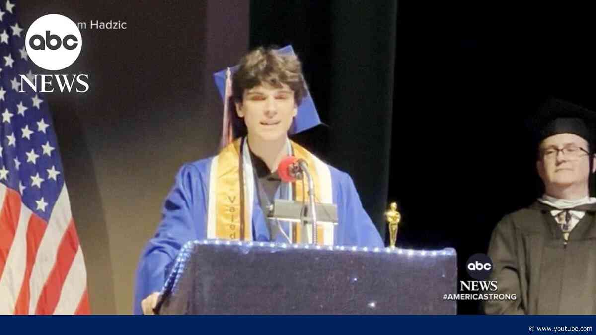 High School valedictorian gives emotional speech in midst of tragedy