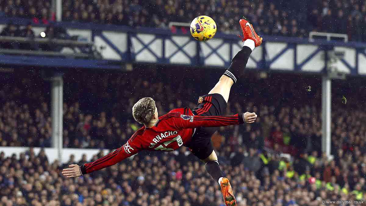 Man United star Alejandro Garnacho's stunning overhead kick against Everton wins Premier League Goal of the Season, capping off dream 24 hours for the youngster after FA Cup triumph