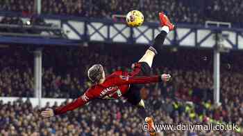 Alejandro Garnacho's stunning overhead kick against Everton wins Premier League Goal of the Season