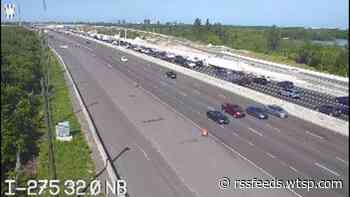 Traffic backed up on I-275 after crash