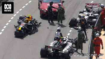 Monaco Grand Prix stopped after 'monster of an accident' on lap one