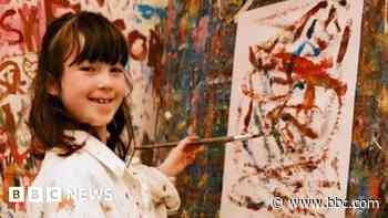 Girl, 9, makes art display history after cancer diagnosis