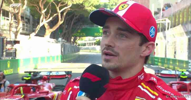 Ferrari’s Charles Leclerc in tears after finally winning home race in Monaco