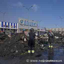 Dodental aanval op bouwmarkt in Oekraïense stad Kharkiv loopt op tot zestien