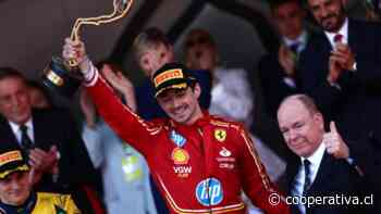 Charles Leclerc celebró su primera corona en el Gran Premio de Mónaco