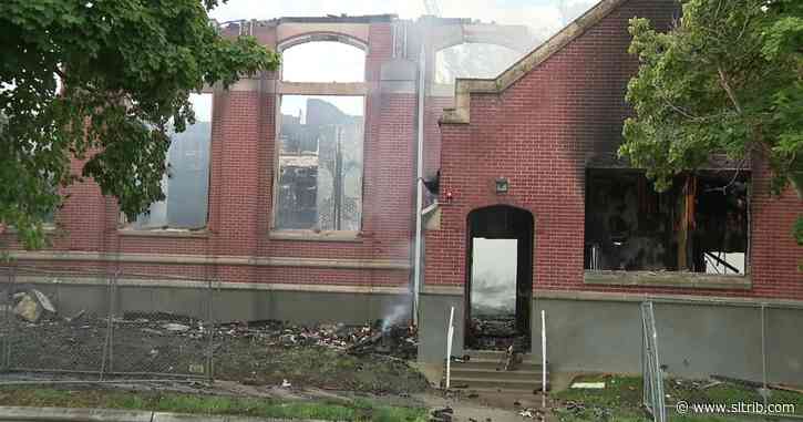 Fire hits a historic LDS meetinghouse that was awaiting demolition