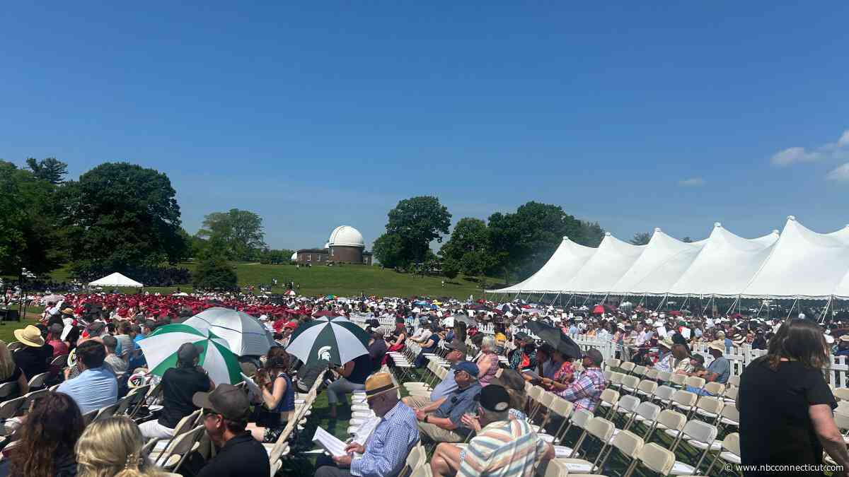 Wesleyan University graduation held as planned with no disruptions, protests