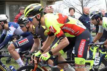 Louis Blouwe op het podium in Keulen