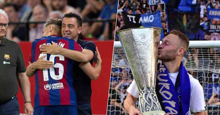 Atalanta houdt Roma uit Champions League, Club Brugge en Galatasaray kampioen en Xavi neemt afscheid met zege