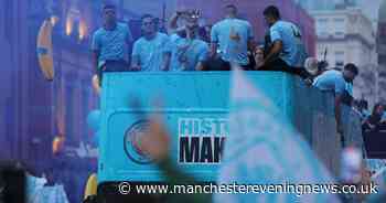 Man City fans descend on city centre for Premier League trophy parade