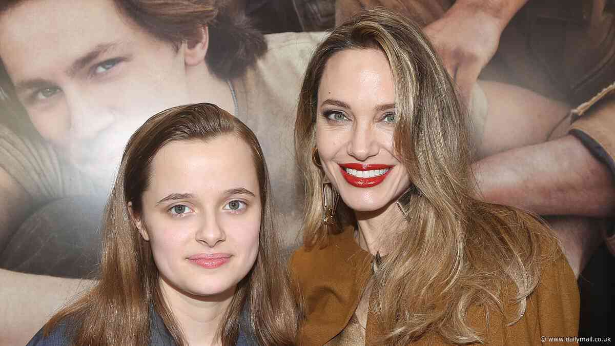 Brad Pitt and Angelina Jolie's daughter Vivienne drops dad's last name in Playbill credit for The Outsiders - after working as her mom's assistant