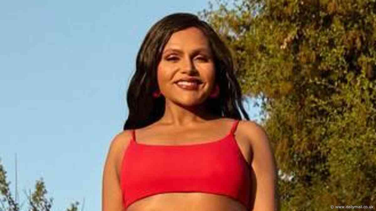 Mindy Kaling showcases incredible 40lbs weight loss in bikini snaps from new swimsuit campaign