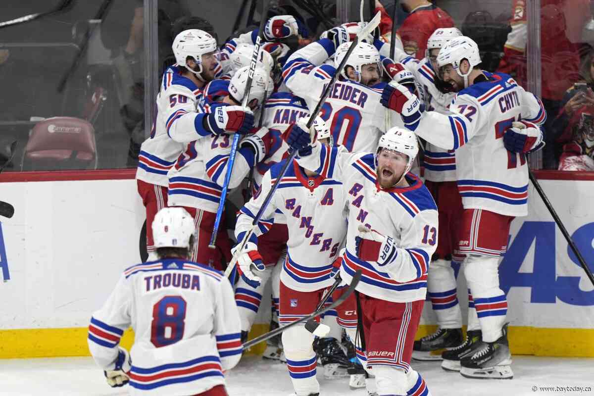 Wennberg scores in OT as Rangers top Panthers 5-4, take 2-1 lead in East final