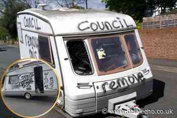 Caravan dumped in Clifton Road, Shirley removed by council