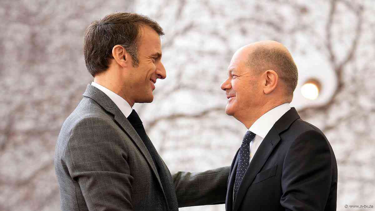 Tatsächlich Liebe?: Scholz und Macron sind wie Wein und Mineralwasser